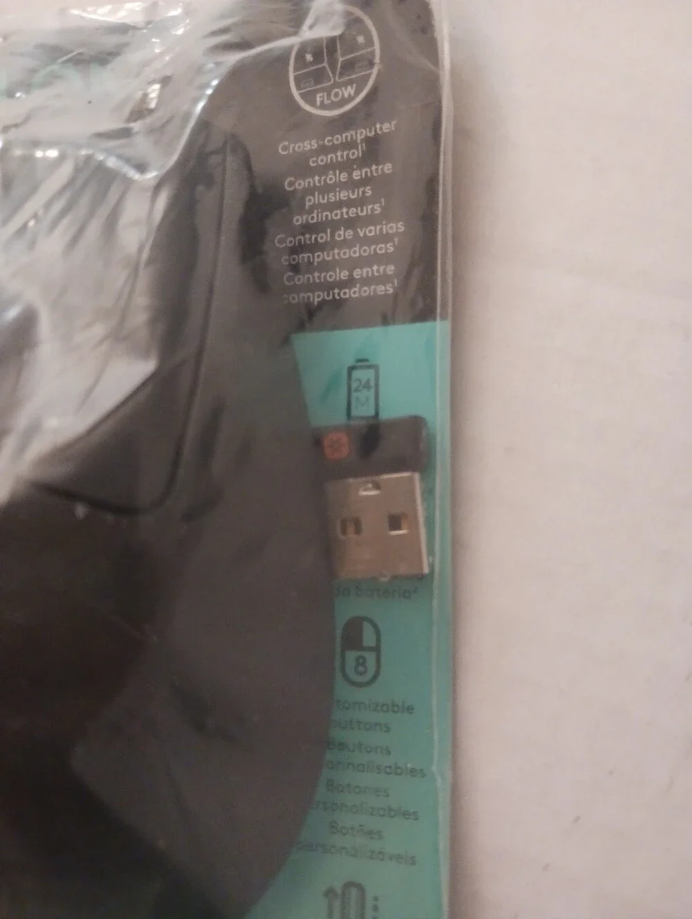Logitech M720 Wireless Triathlon Bluetooth Mouse , Long Battery Life Black New